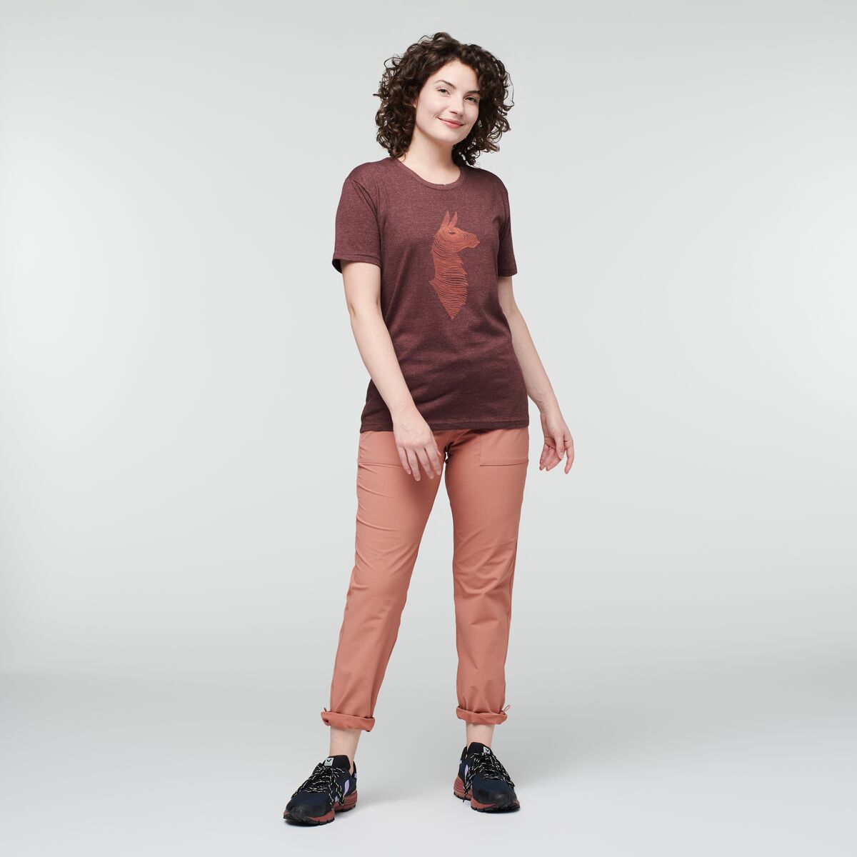 Alternative view of Topo Llama T Shirt   Women's