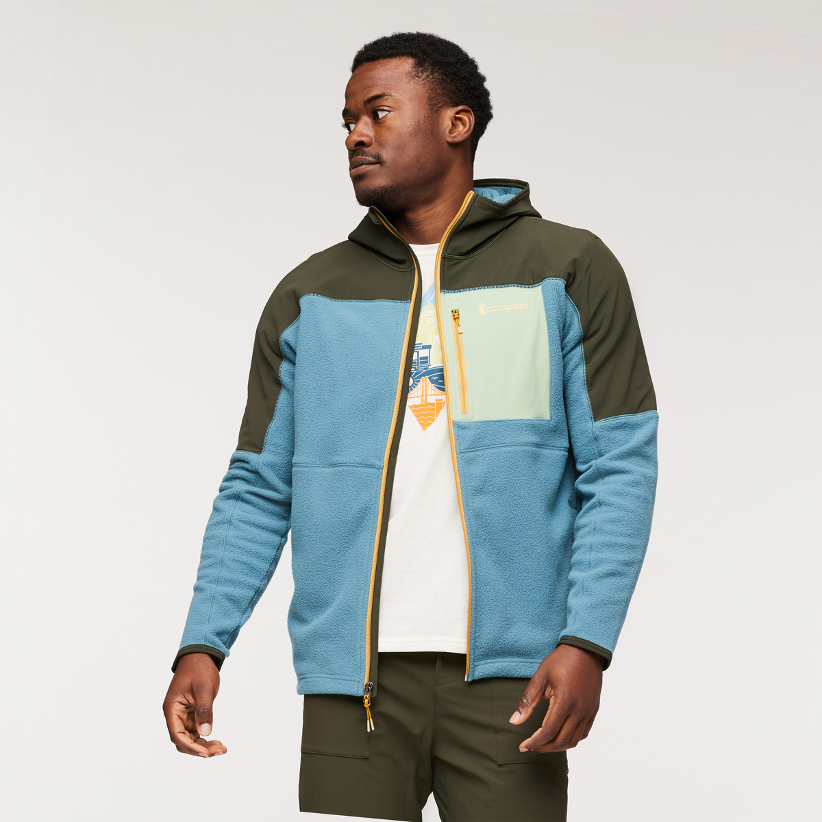 Abrazo Hooded Full Zip Fleece Jacket Men's - Image 20