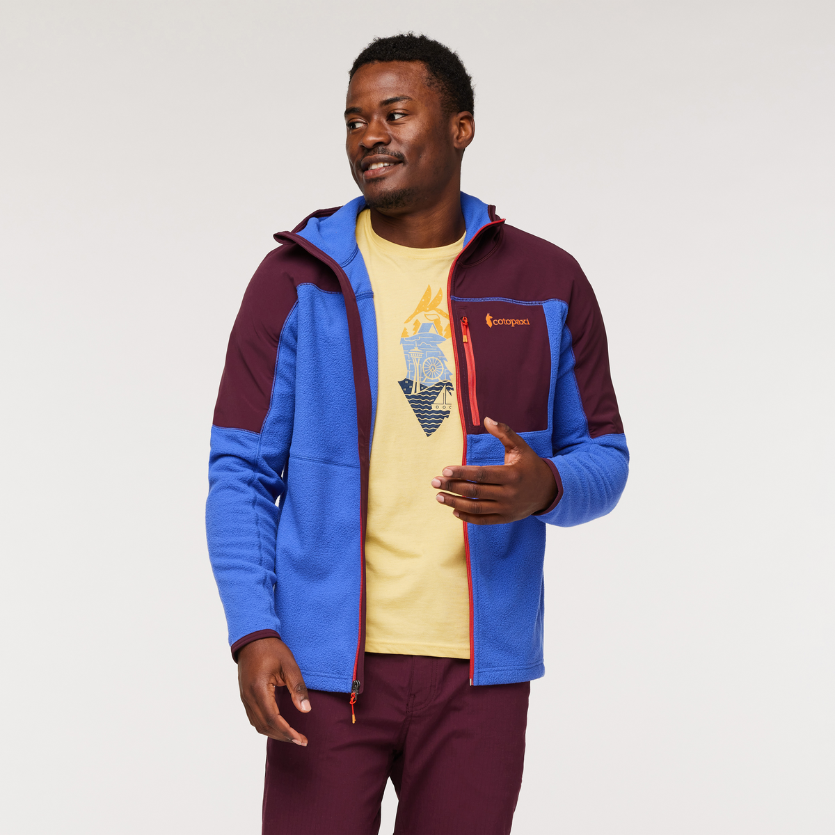 Abrazo Hooded Full Zip Fleece Jacket Men's - Image 29