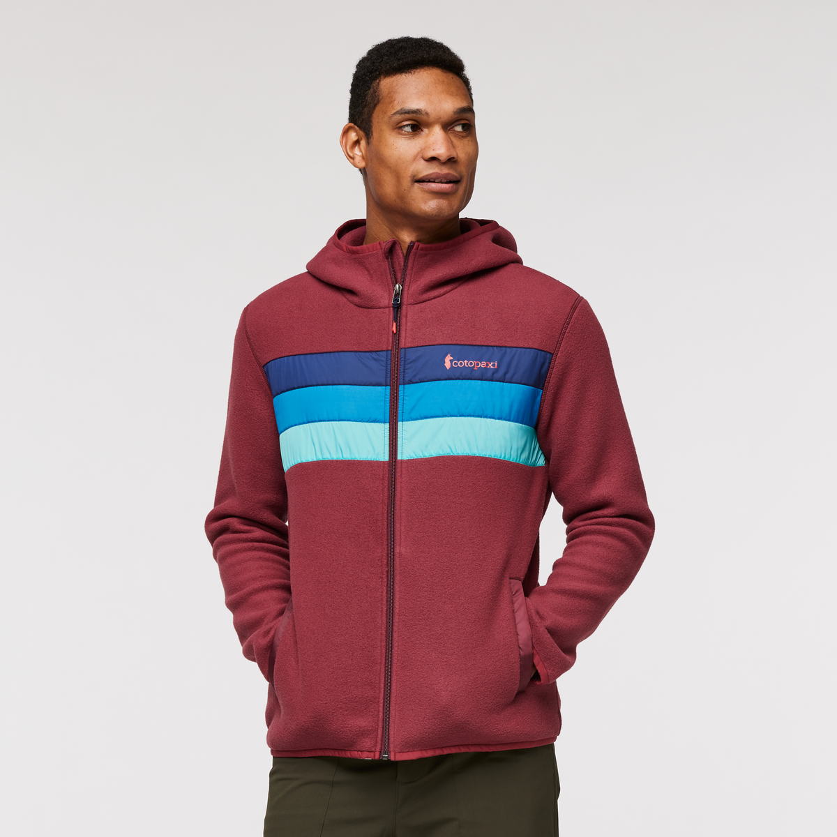 Alternative view of Teca Fleece Hooded Full Zip Jacket   Men's