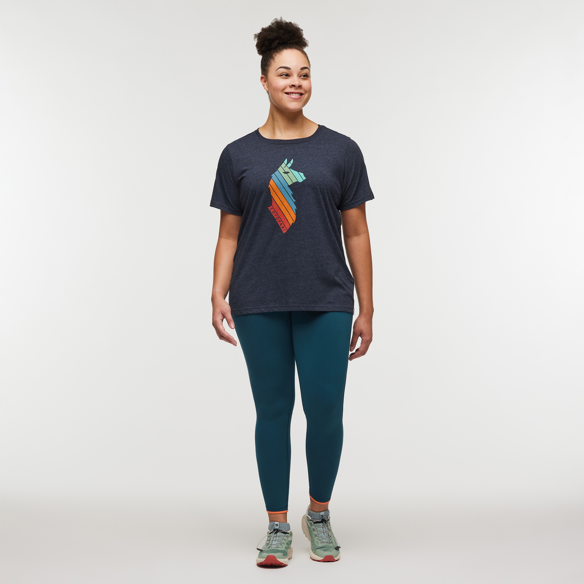 Alternative view of Llama Stripes T Shirt   Women's