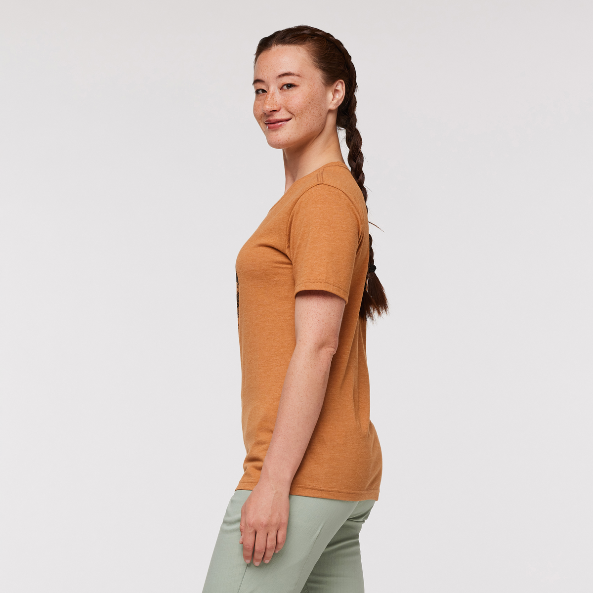 Alternative view of Traveling Llama T Shirt   Women's