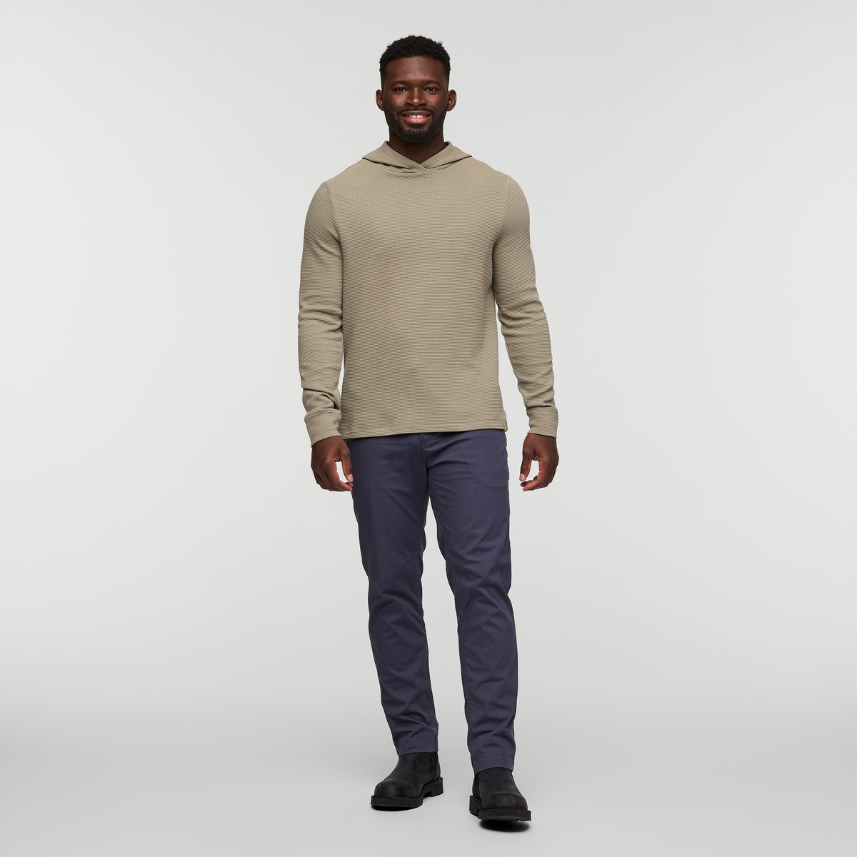 Atajo Long Sleeve Waffle Hoodie Men's - Image 2