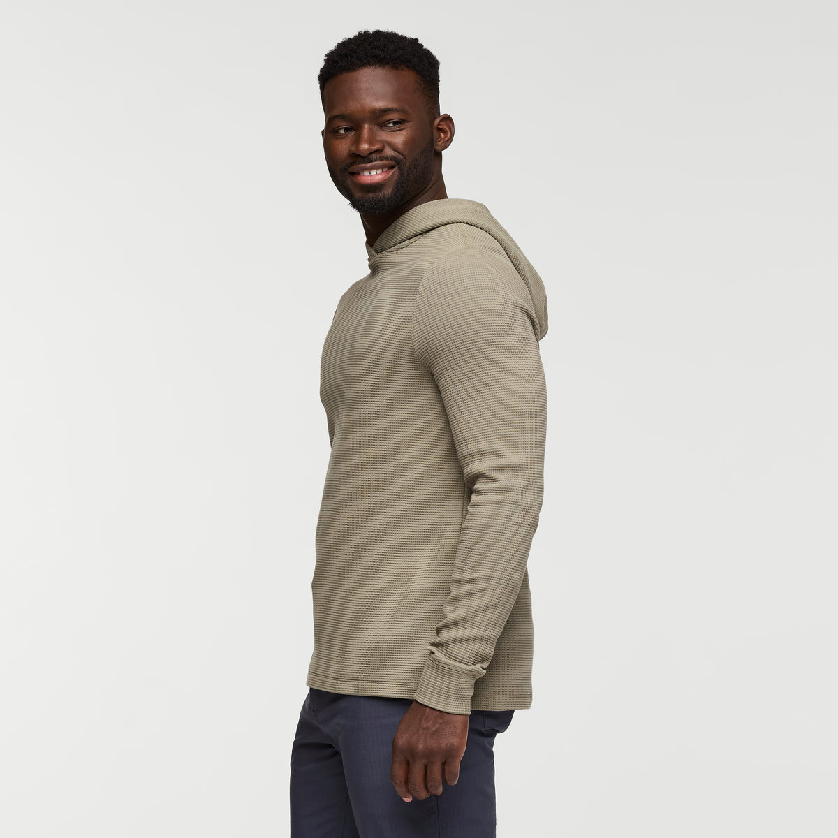Atajo Long Sleeve Waffle Hoodie Men's - Image 3