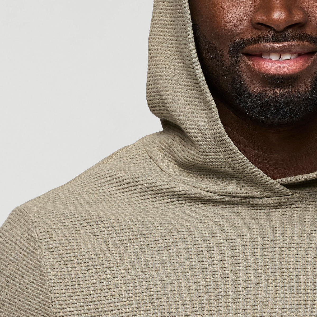 Atajo Long Sleeve Waffle Hoodie Men's - Image 6