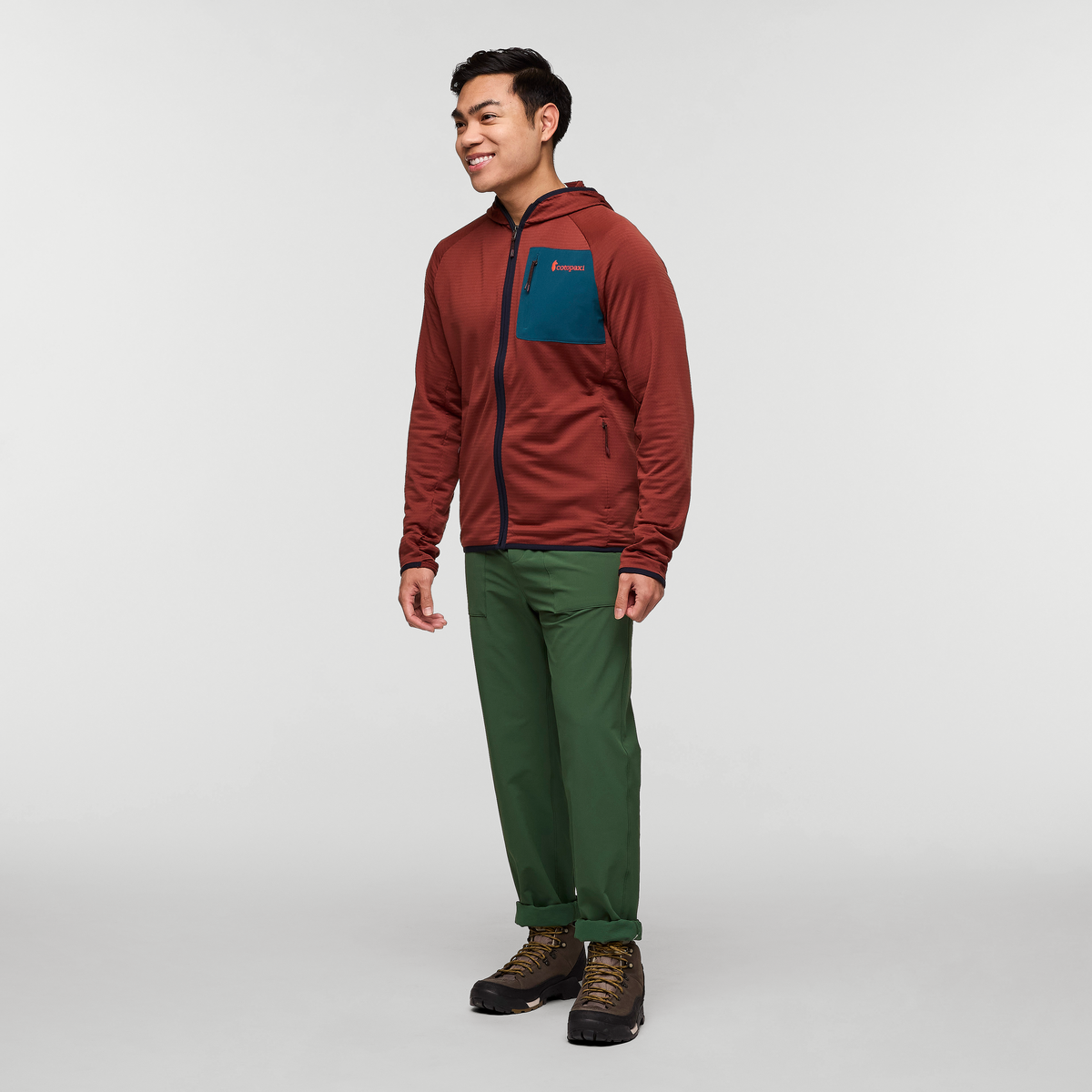 Alternative view of Otero Fleece Full Zip Hooded Jacket   Men's