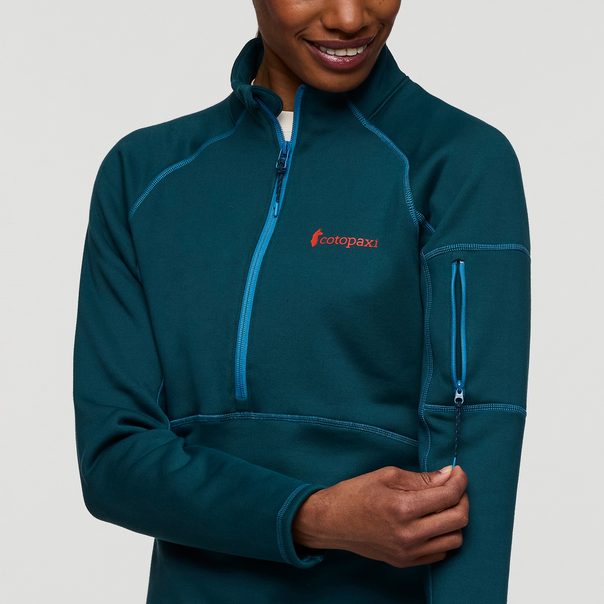 Tempa Fleece Half Zip Pullover Women's - Image 7