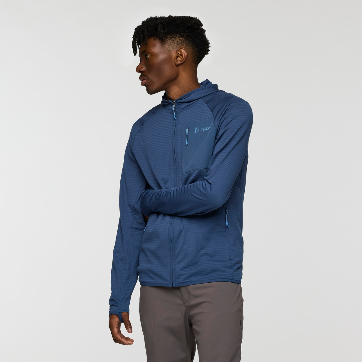 Otero Fleece Full Zip Hooded Jacket Men's