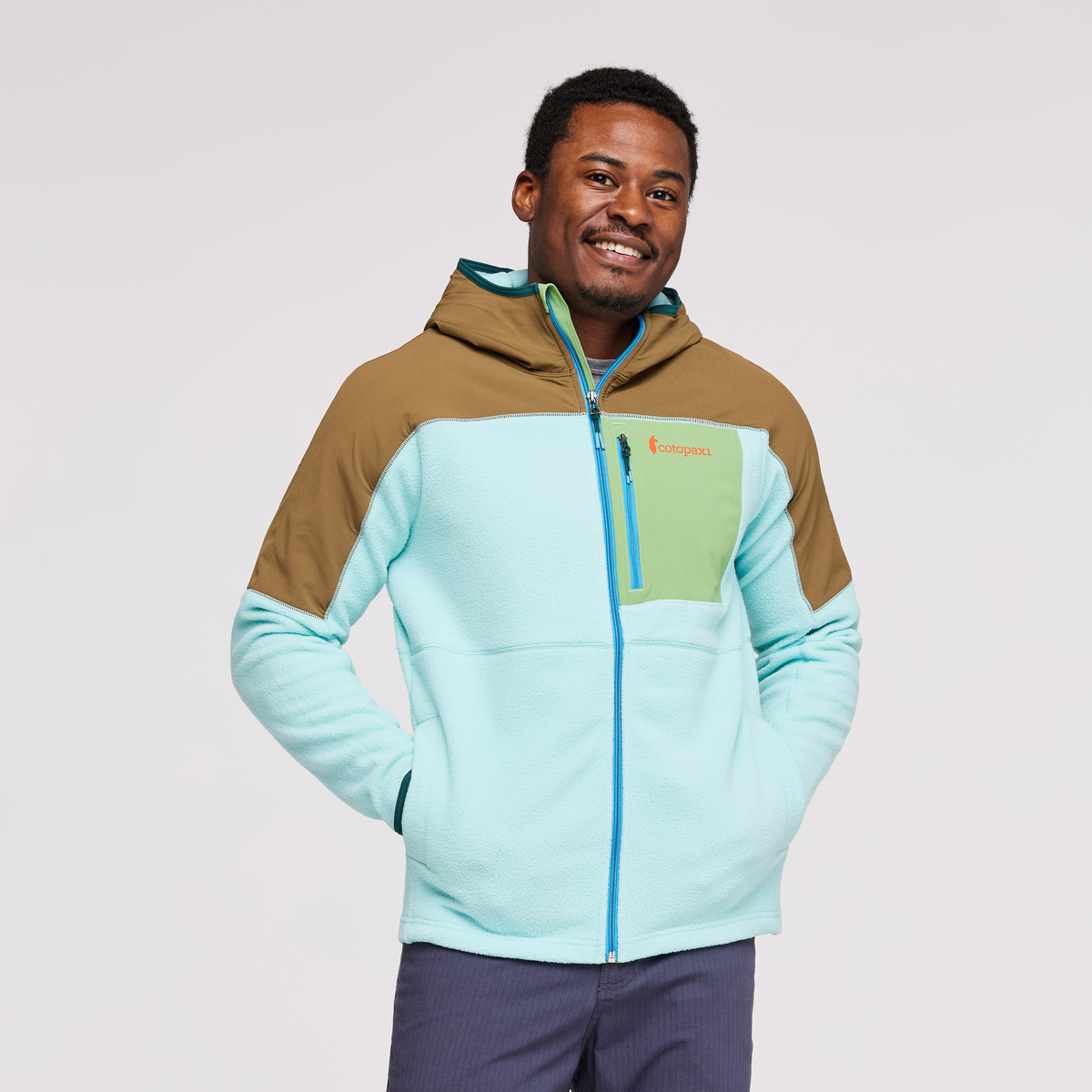 Abrazo Hooded Full Zip Fleece Jacket Men's - Image 7