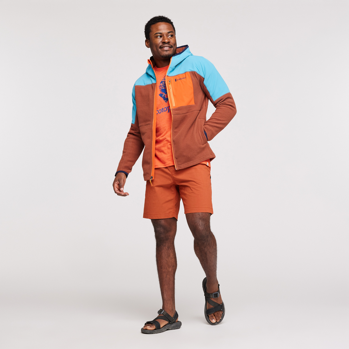 Alternative view of Abrazo Hooded Full Zip Fleece Jacket   Men's