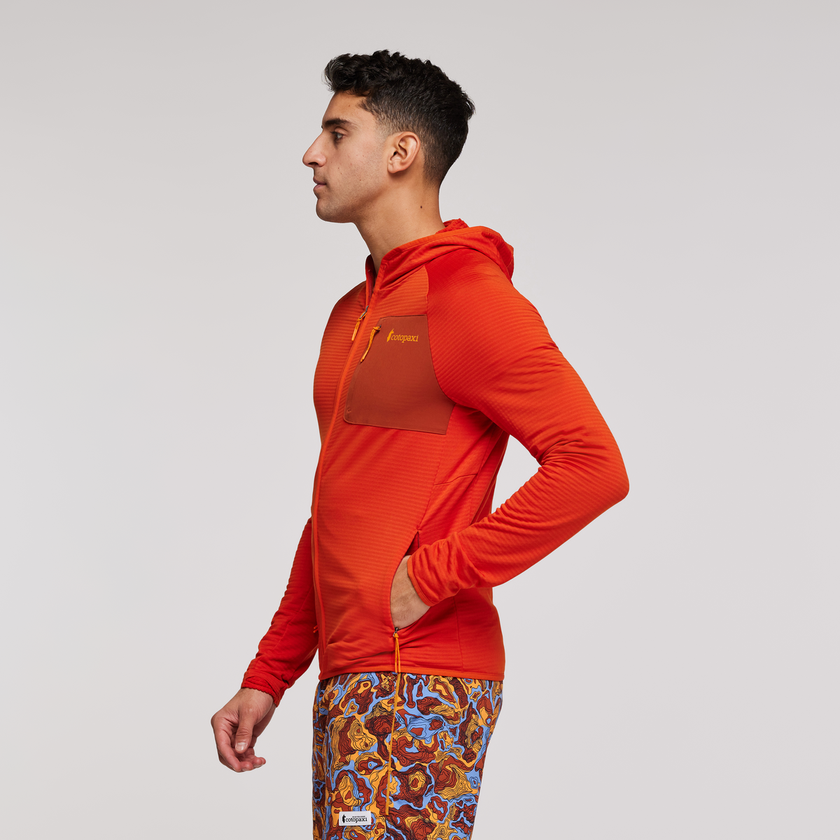 Otero Fleece Full Zip Hooded Jacket Men's - Image 3