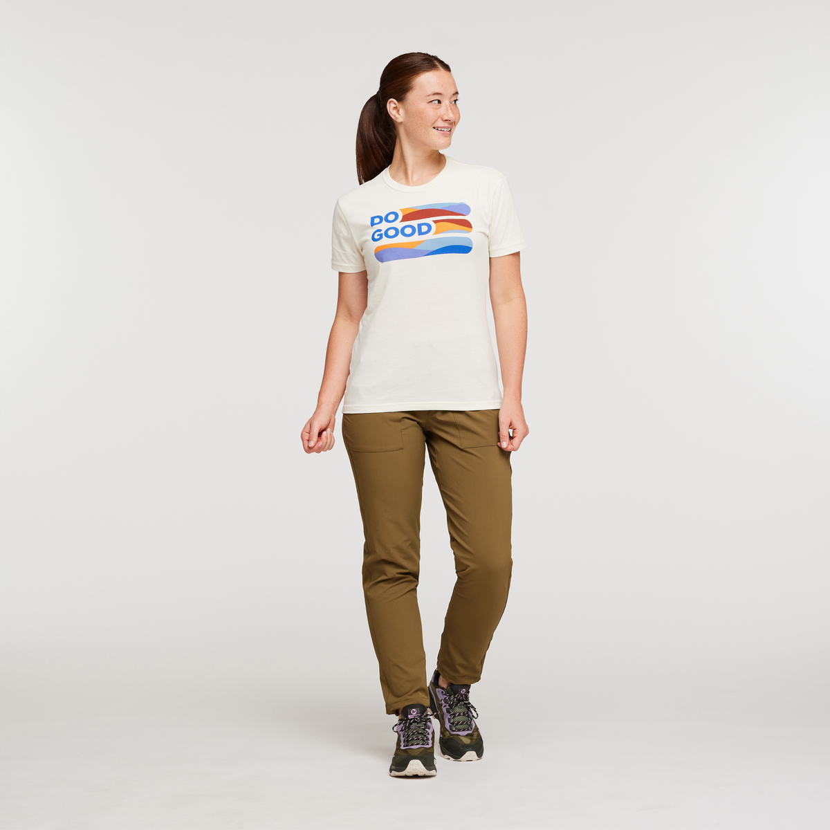 Alternative view of Do Good Stripe T Shirt   Women's