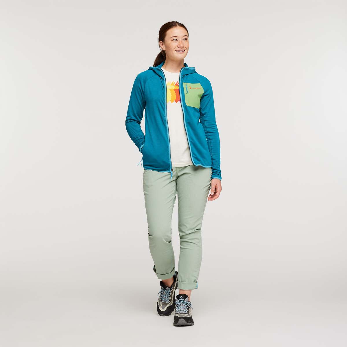 Otero Fleece Full Zip Hooded Jacket Women's - Image 3