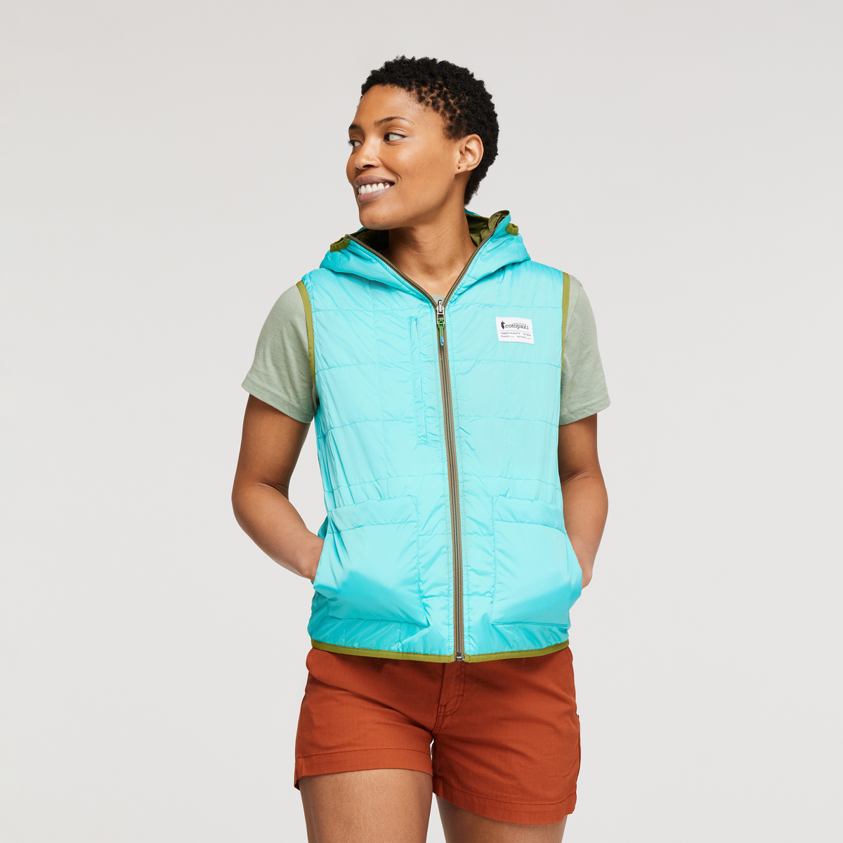 Teca Cálido Reversible Hooded Vest Women's - Image 8