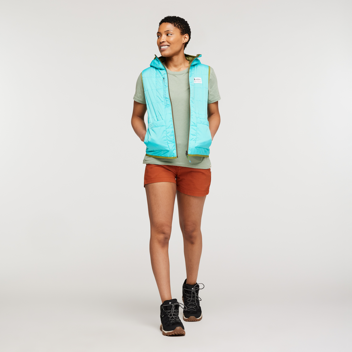 Teca Cálido Reversible Hooded Vest Women's - Image 10