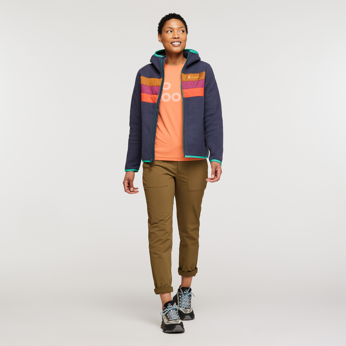 Teca Fleece Hooded Full Zip Jacket Women's - Image 3