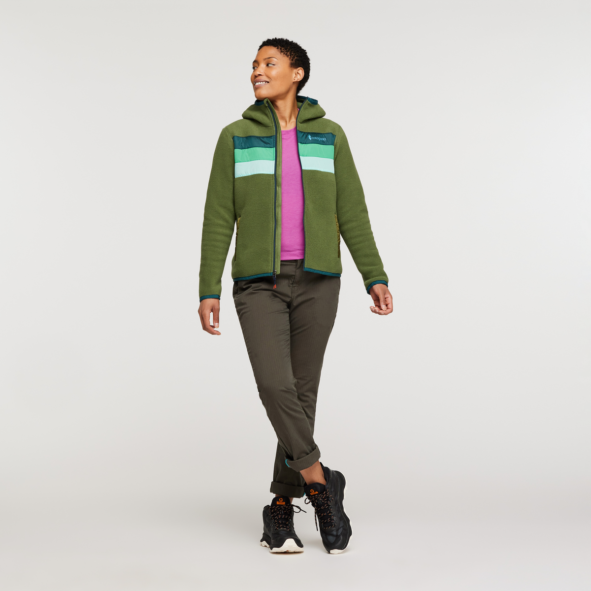 Teca Fleece Hooded Full Zip Jacket Women's - Image 16