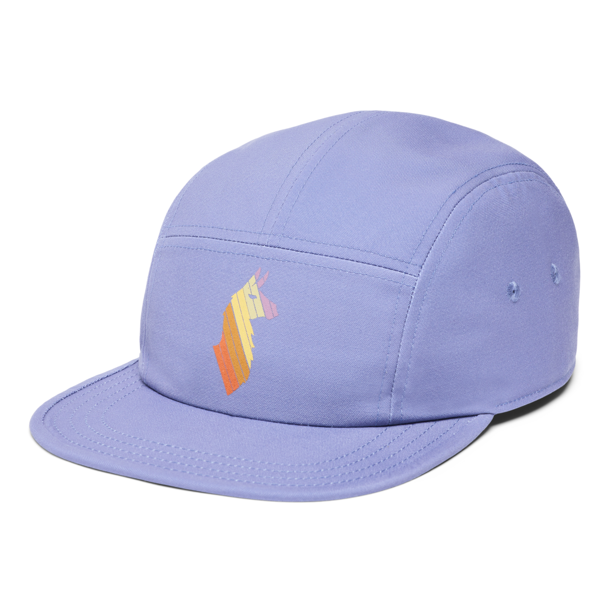 Llama Stripes 5 Panel Hat - Image 5