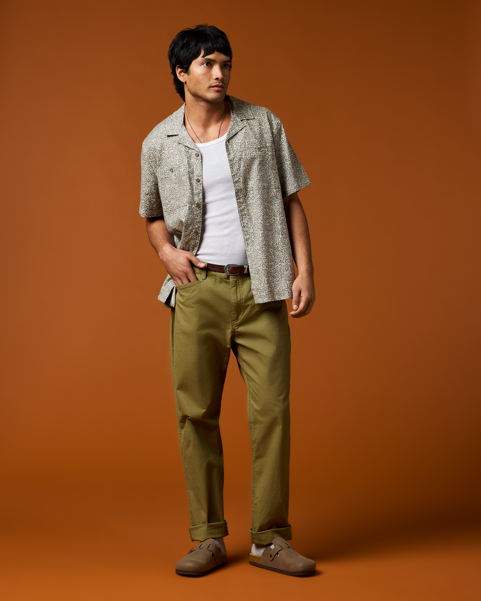 Alternative view of Afuera Button Up Shirt   Print   Men's