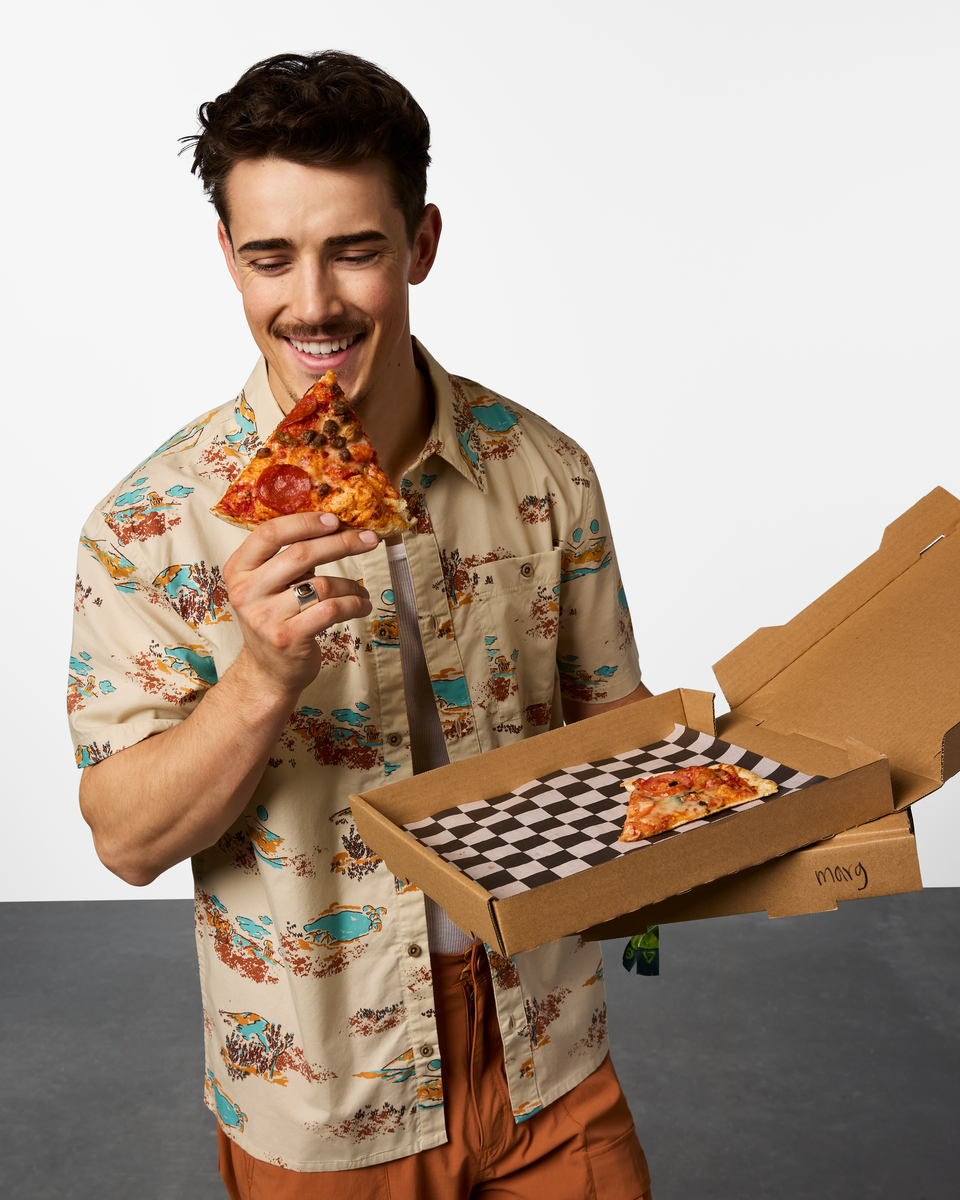 Estival Button Up Shirt Print Men's - Image 8