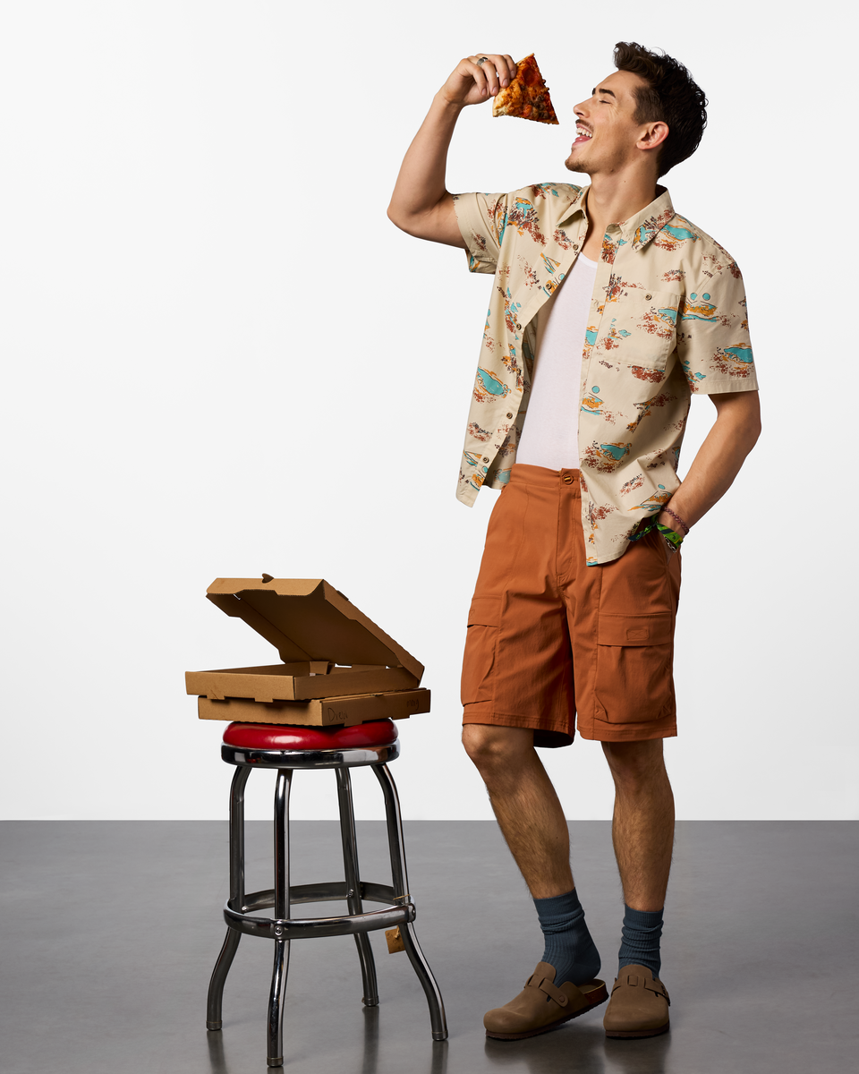 Estival Button Up Shirt Print Men's - Image 9