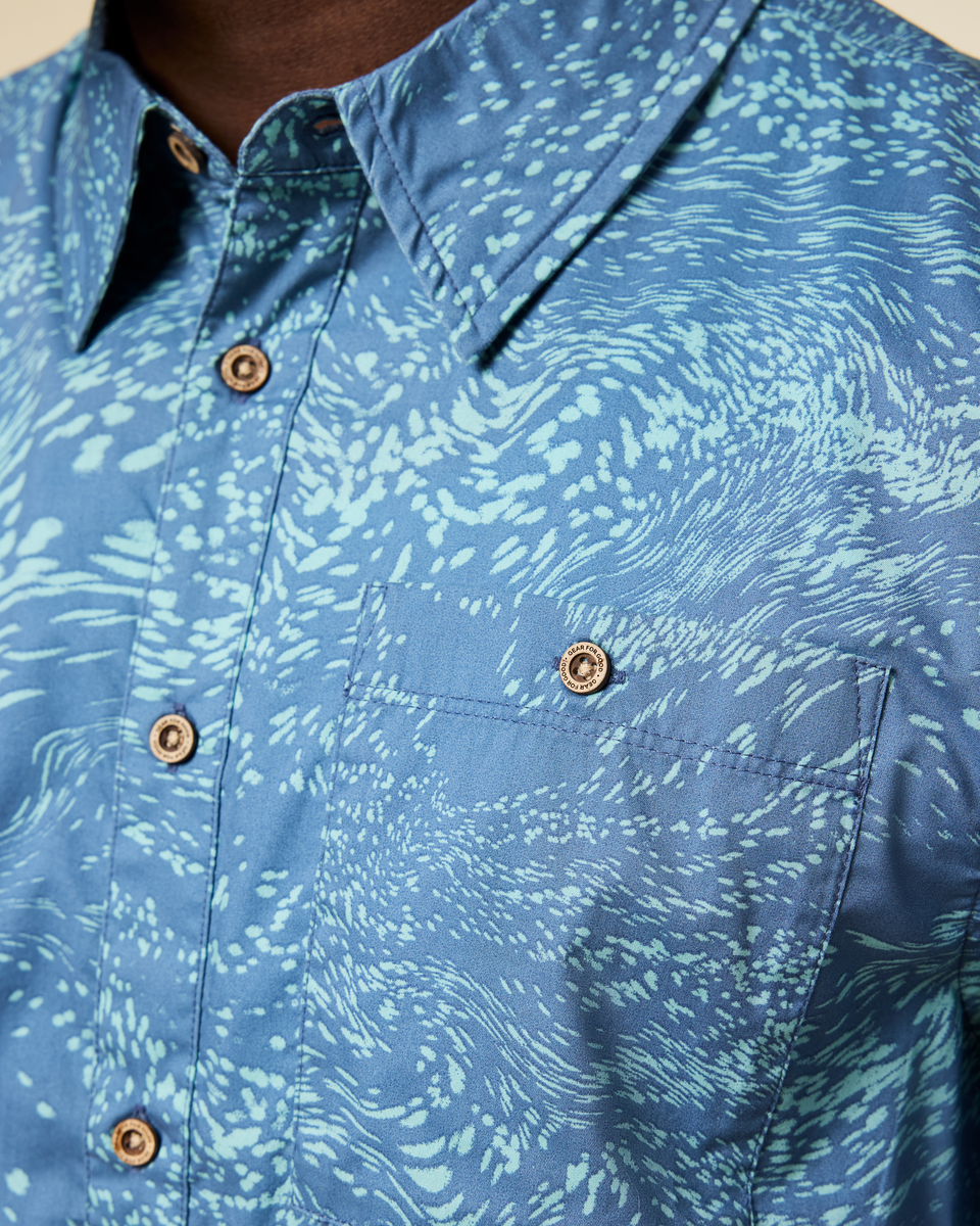 Estival Button Up Shirt Print Men's - Image 26